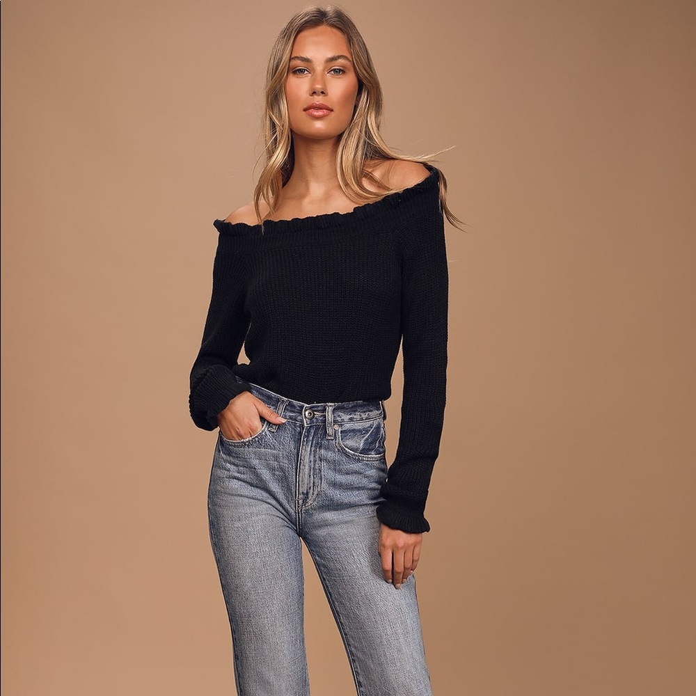 Lulus Staying Stylish Off-The-Shoulder Sweater